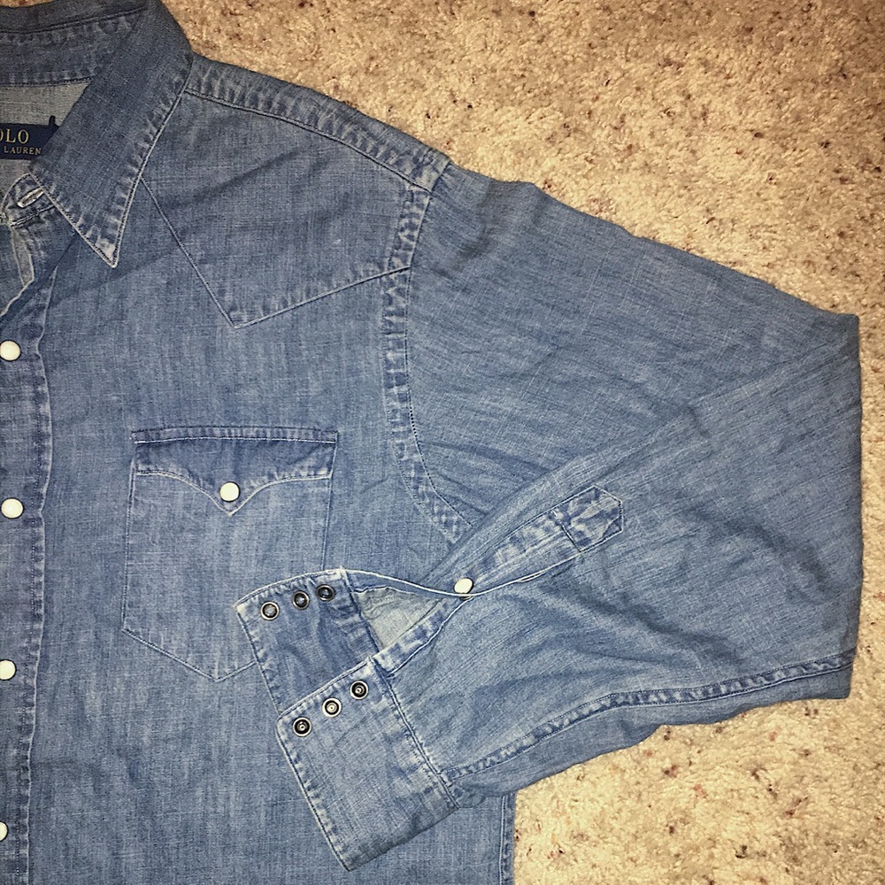 Polo Botton down Denim shirt